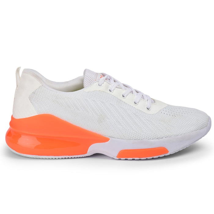 Leap7X Virat Men White Sports Lacing Shoes By Liberty