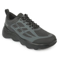 Leap7X WAVERIDE-3 Black Sports Lacing Running Shoes for Men by Liberty