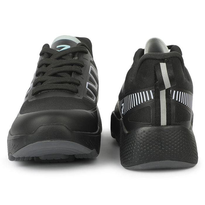 Leap7X WAVERIDE4L Black Sports Lacing Running Shoes for Women by Liberty