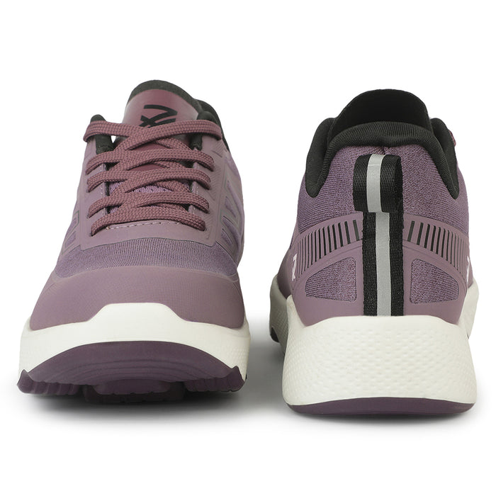 Leap7X WAVERIDE4L Purple Sports Lacing Running Shoes for Women by Liberty
