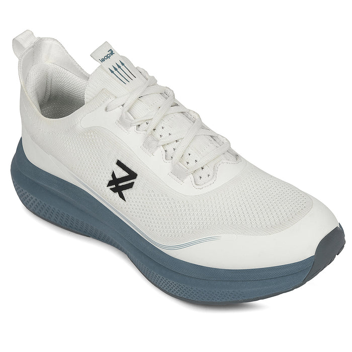 Leap7X White Sports Lacing Running Shoes For Men Austria 1 By Liberty