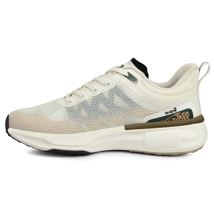Leap7X White Sports Lacing Running Shoes For Men Brave 1 By Liberty