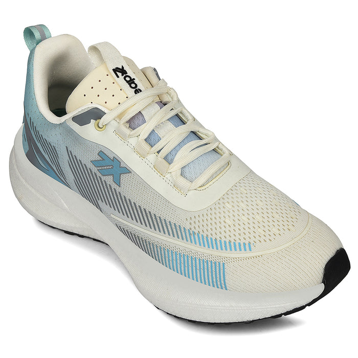 Leap7X White Sports Lacing Running Shoes For Men Exctor 1 By Liberty