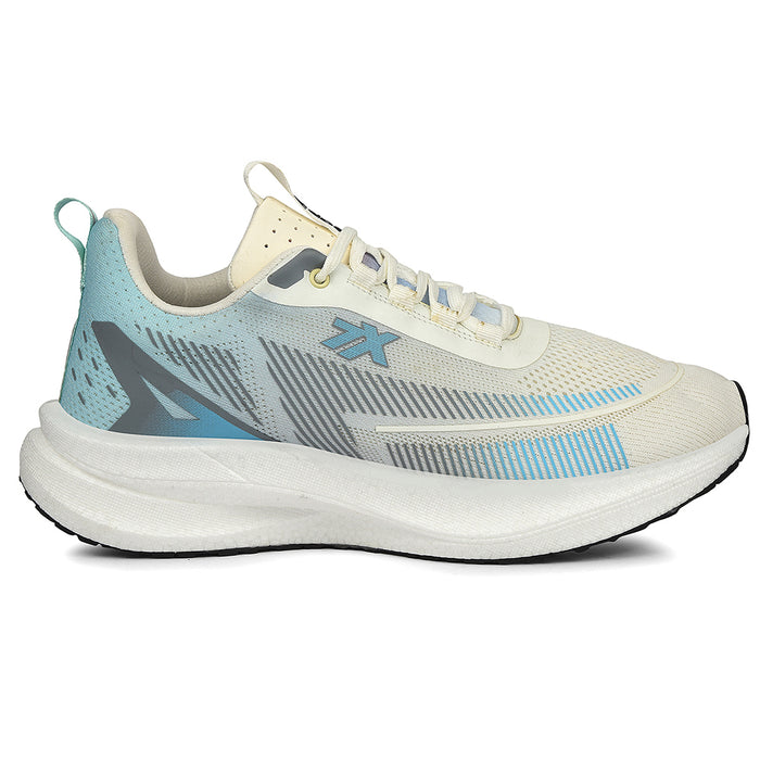 Leap7X White Sports Lacing Running Shoes For Men Exctor 1 By Liberty