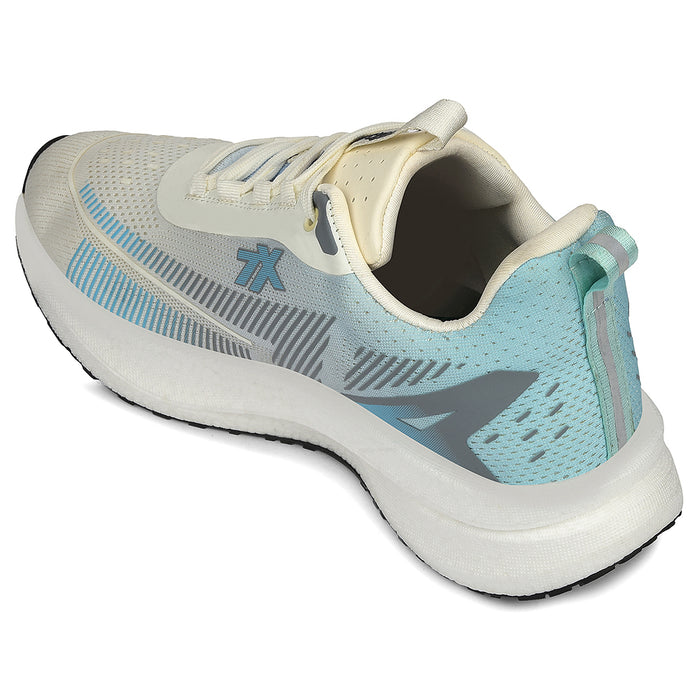 Leap7X White Sports Lacing Running Shoes For Men Exctor 1 By Liberty