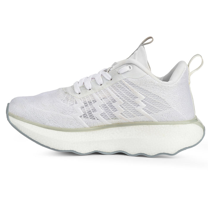 Leap7X White Sports Lacing Running Shoes For Men Ghd 102 By Liberty
