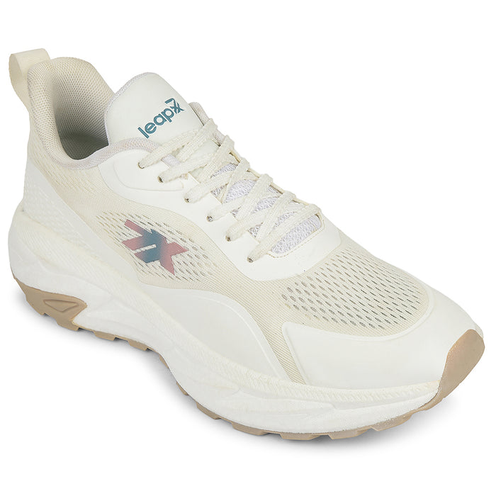 Leap7X White Sports Lacing Running Shoes For Men Xlm 04 By Liberty