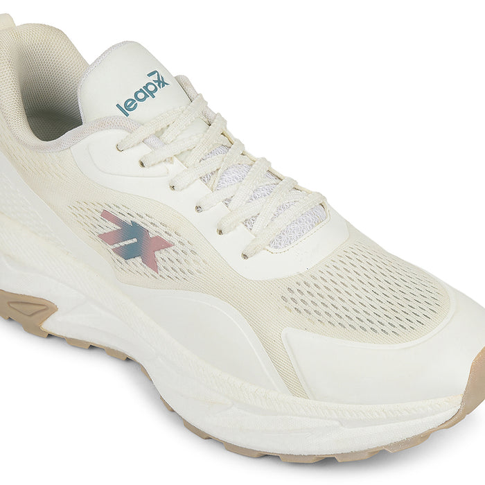 Leap7X White Sports Lacing Running Shoes For Men Xlm 04 By Liberty