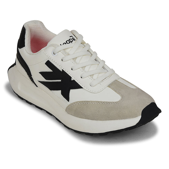Leap7x White Sports Lacing Running Shoes For Women NIXY-1E By Liberty