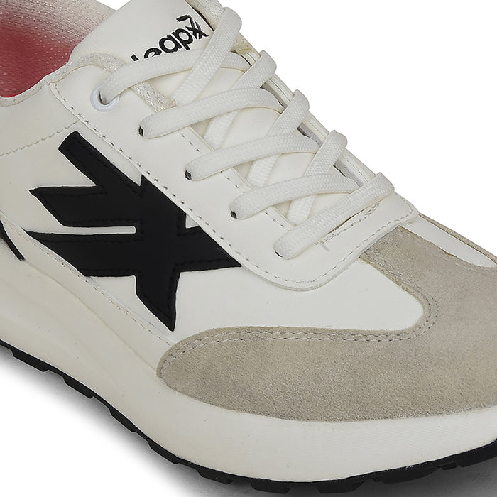 Leap7x White Sports Lacing Running Shoes For Women NIXY-1E By Liberty