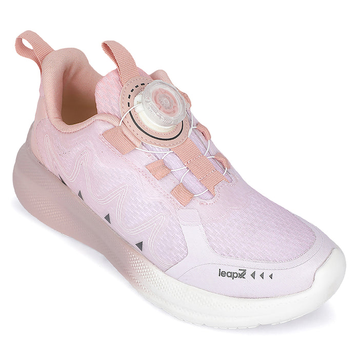 Leap7X ZLP-XK-02 Peach Kids Sports Non Lacing Walking Shoes for Kids by Liberty