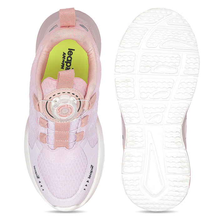 Leap7X ZLP-XK-02 Peach Kids Sports Non Lacing Walking Shoes for Kids by Liberty