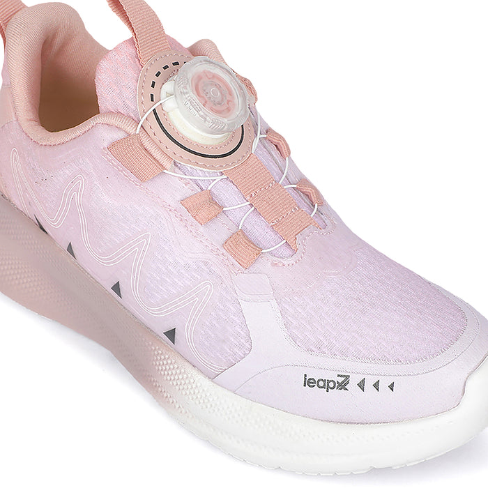 Leap7X ZLP-XK-02 Peach Kids Sports Non Lacing Walking Shoes for Kids by Liberty