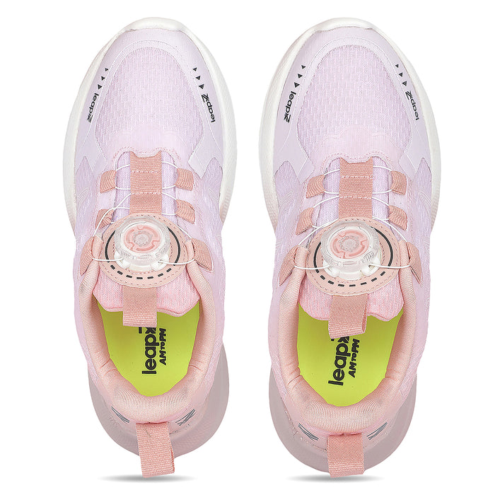 Leap7X ZLP-XK-02 Peach Kids Sports Non Lacing Walking Shoes for Kids by Liberty