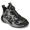 Leap7X ZLP-XK-10 Black Sports Non lacing Walking Shoes for Kids By Liberty