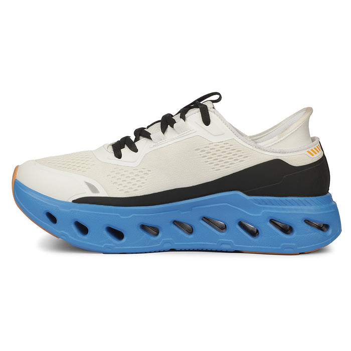 Leap7X ZLP-XM-16 Airflow Outsoles White Sports Lacing Running Shoes for Men by Liberty