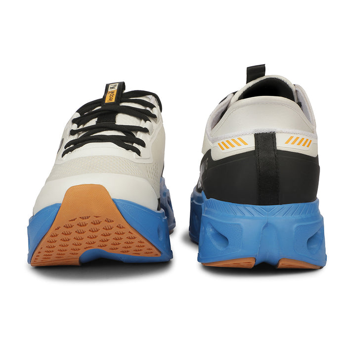 Leap7X ZLP-XM-16 Airflow Outsoles White Sports Lacing Running Shoes for Men by Liberty