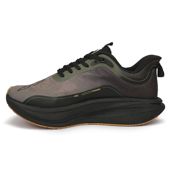 Leap7X ZLP-XM-19 Olive Green Sports Lacing Running Shoes for Men By Liberty