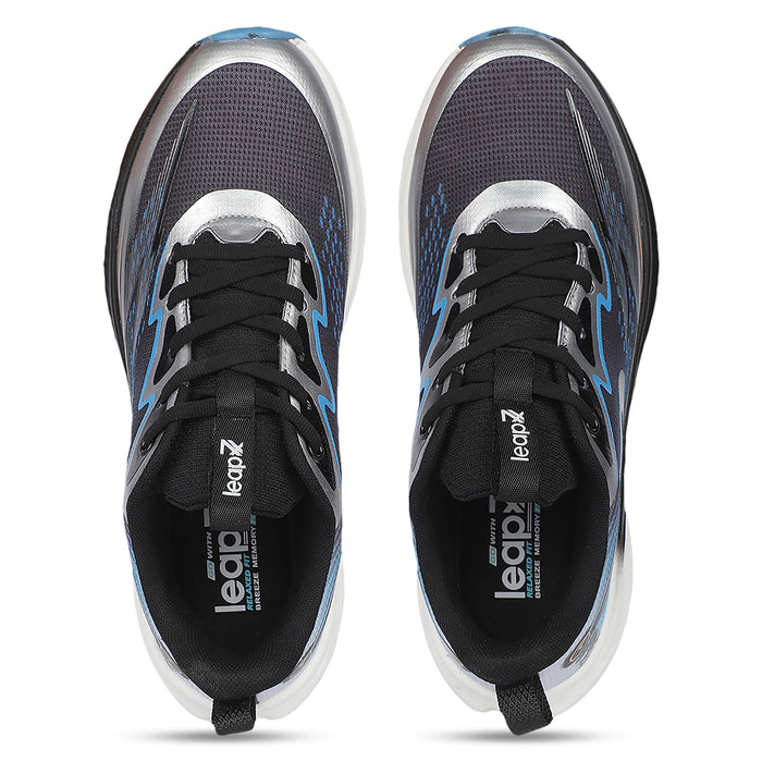 Leap7X ZLP-XM-52 Blue Men Sports Lacing Running Shoes for Men by Liberty