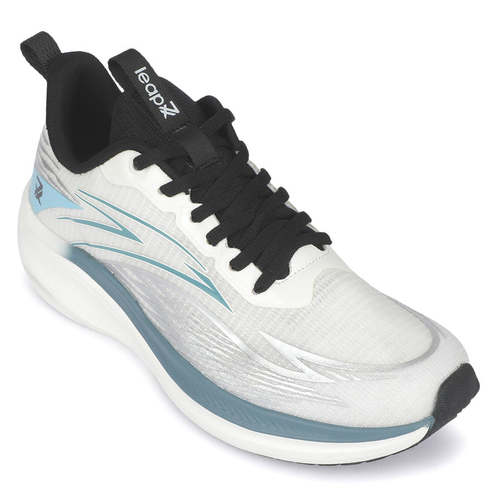 Leap7X ZLP-XM-53 Off White Men Sports Lacing Running Shoes for Men by Liberty