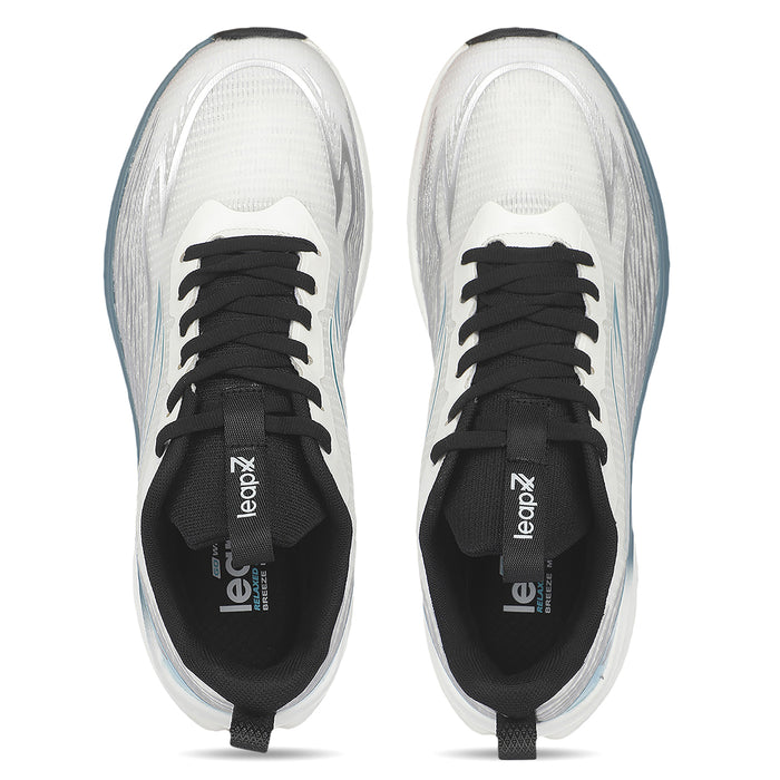 Leap7X ZLP-XM-53 Off White Men Sports Lacing Running Shoes for Men by Liberty