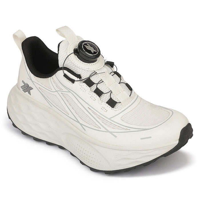 Leap7X ZQ-WFL-04 Off White Twist & Go Sports Non Lacing Walking Shoes for Women By Liberty