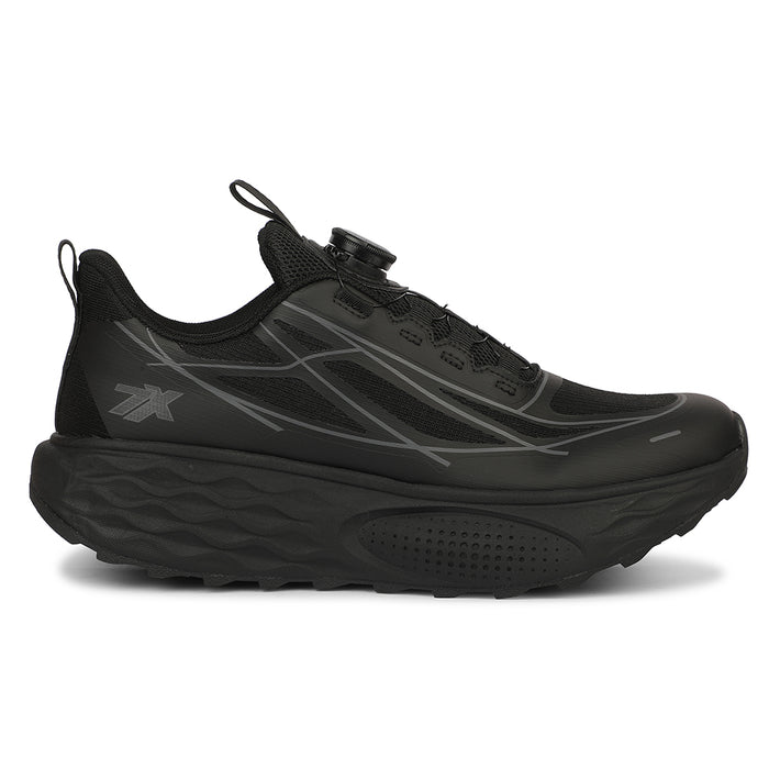 LEAP7X ZQ-WFM-03 Men's Twist & Go Black Sports Non lacing Walking Shoes for Men by Liberty