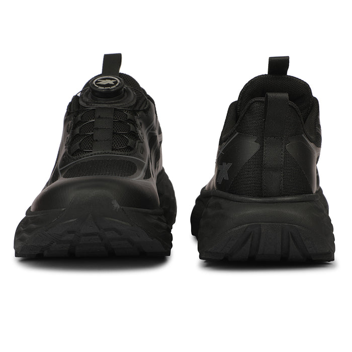 LEAP7X ZQ-WFM-03 Men's Twist & Go Black Sports Non lacing Walking Shoes for Men by Liberty