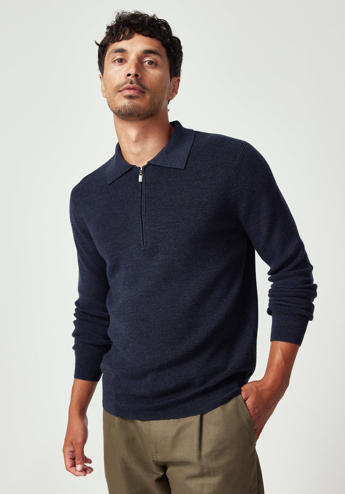 Lee Half Zip - Dark Navy