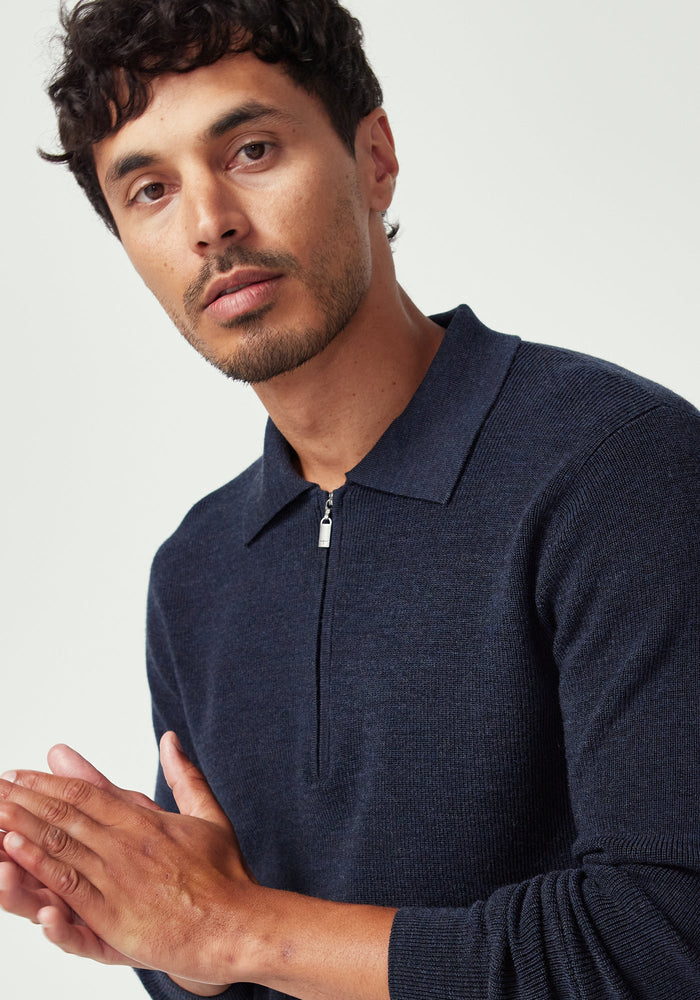 Lee Half Zip - Dark Navy
