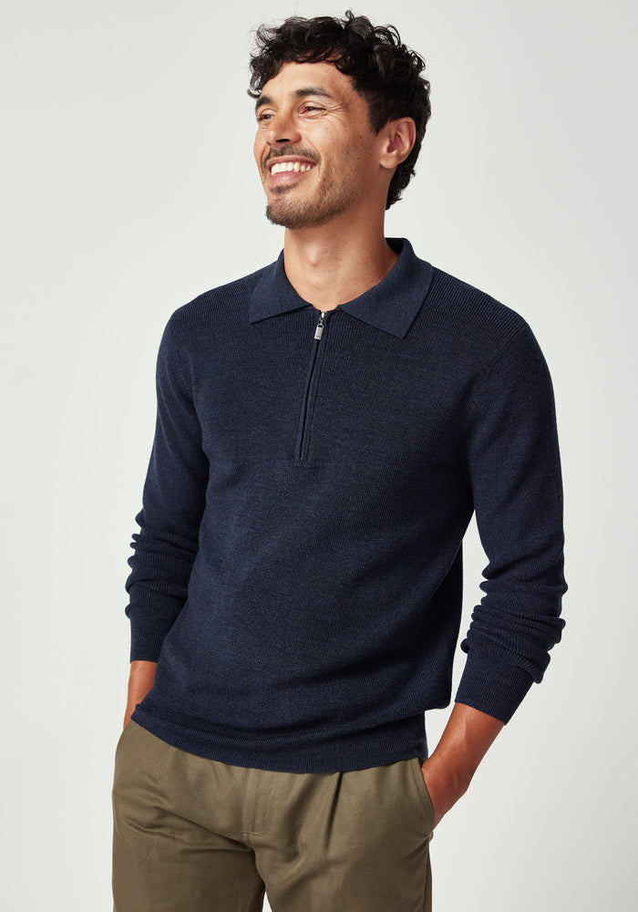 Lee Half Zip - Dark Navy