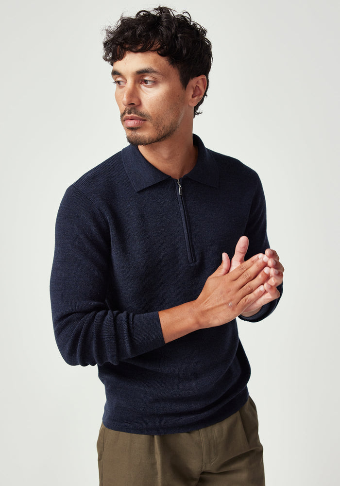 Lee Half Zip - Dark Navy