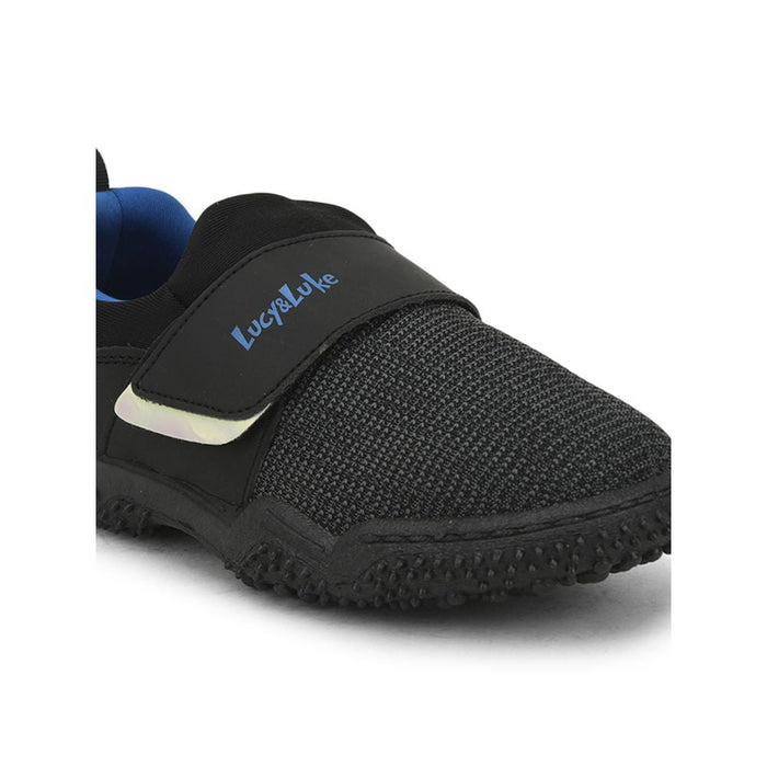 Lucy & Luke (Black) Casual Non Lacing Shoes For Kids YARD-2M By Liberty