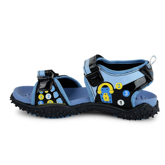 Lucy & Luke Blue Casual Sandal For Kids 874-33 By Liberty