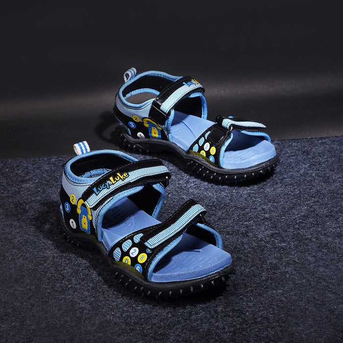 Lucy & Luke Blue Casual Sandal For Kids 874-33 By Liberty