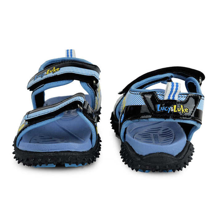Lucy & Luke Blue Casual Sandal For Kids 874-33 By Liberty