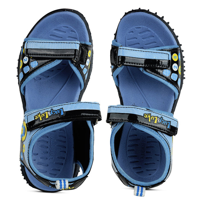 Lucy & Luke Blue Casual Sandal For Kids 874-33 By Liberty