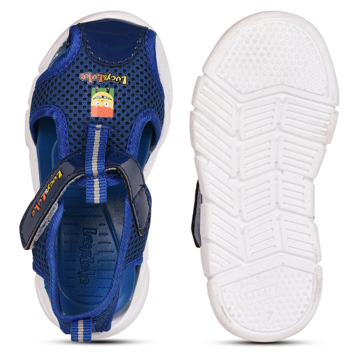 Lucy & Luke (Blue) Casual Sandal For Kids FLYNN-29 By Liberty