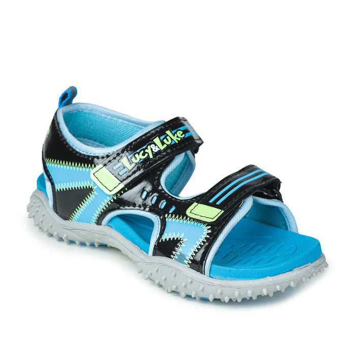 Lucy & Luke Blue Casual Sandal For Kids Rico-20 By Liberty