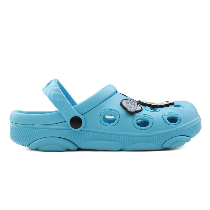 Lucy & Luke Blue Slingback Clogs For Kids LPMXT-K834 By Liberty