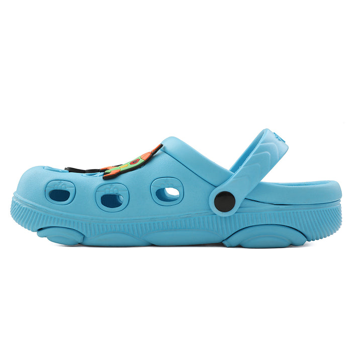 Lucy & Luke Blue Slingback Clogs For Kids LPMXT-K834 By Liberty