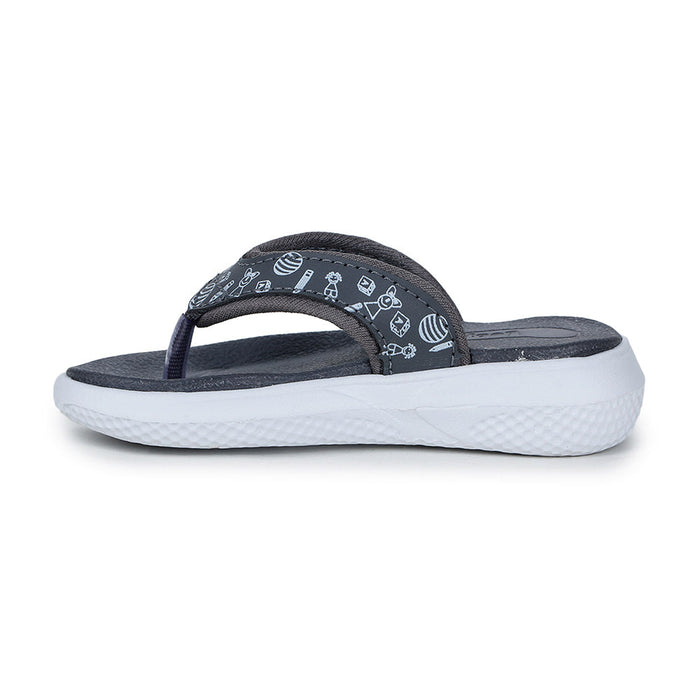 Lucy & Luke By Liberty HIPPO-9T Grey Casual Flip-Flop For Kids