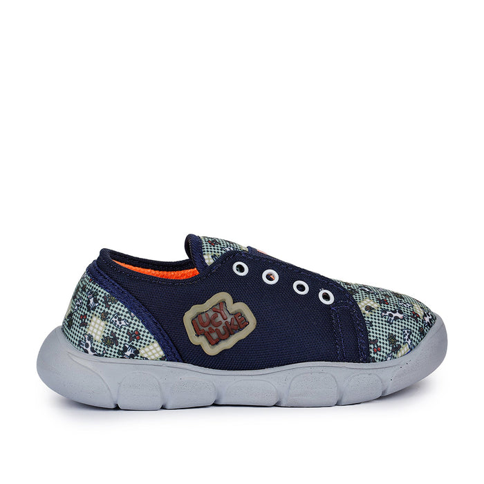 Lucy & Luke Casual Blue Non-Lacing Shoes For Kids FLYNN-15 By Liberty