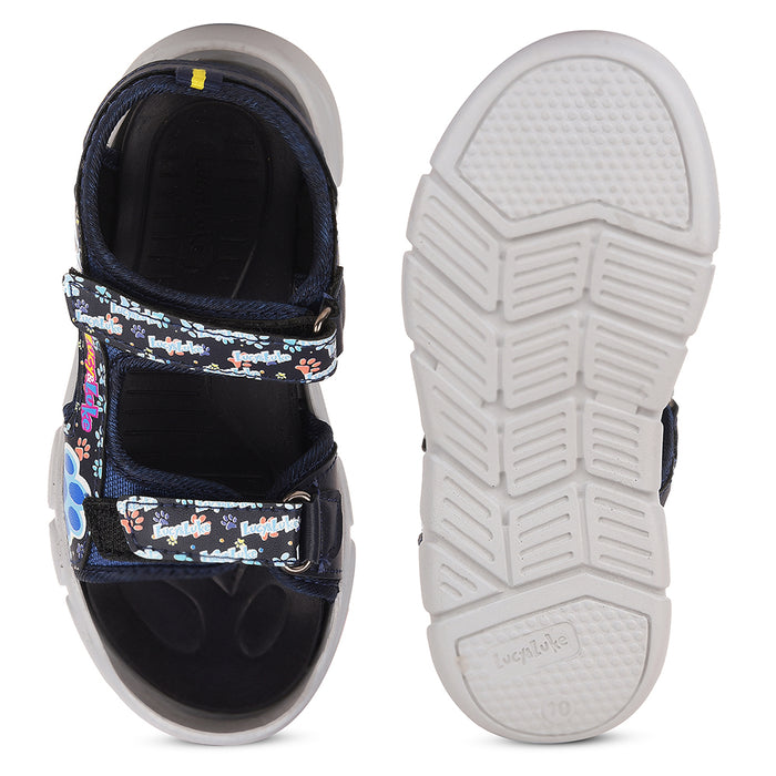 Lucy&Luke Navy Blue Casual Sandal For Kids FLYNN-90 By Liberty