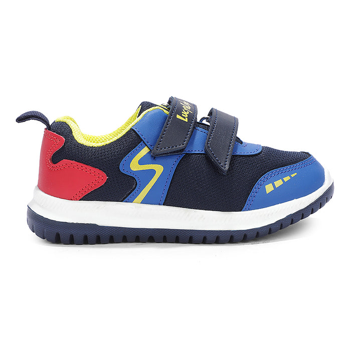 Lucy Luke Navy Blue Sports Non Lacing Walking Shoes For Kids Jamie K2E By Liberty