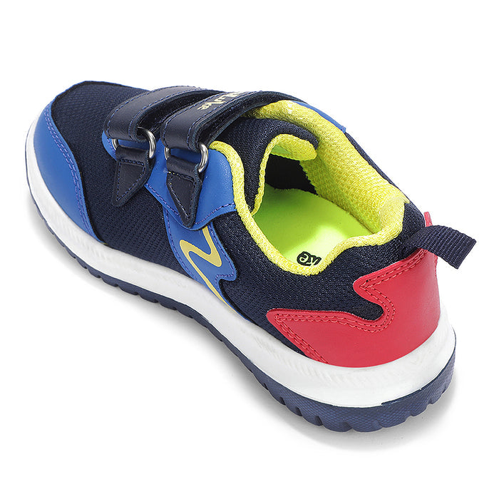 Lucy Luke Navy Blue Sports Non Lacing Walking Shoes For Kids Jamie K2E By Liberty