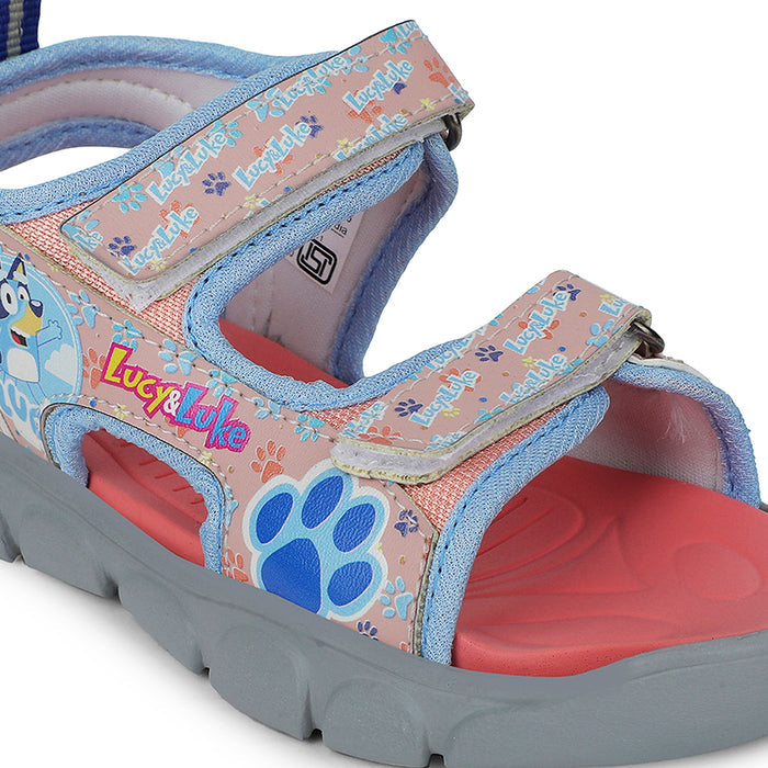 Lucy&Luke Peach Casual Sandal For Kids FLYNN-90 By Liberty