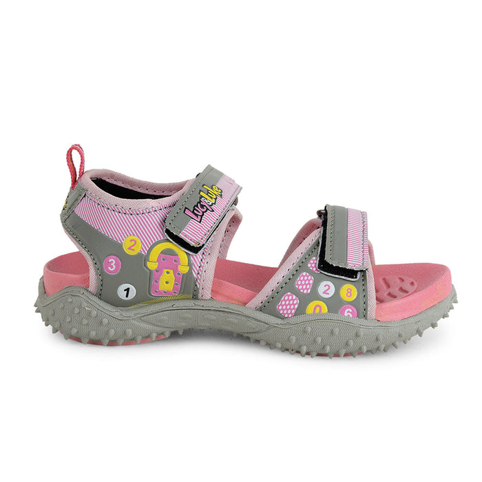 Lucy & Luke Pink Casual Sandal For Kids 874-34 By Liberty