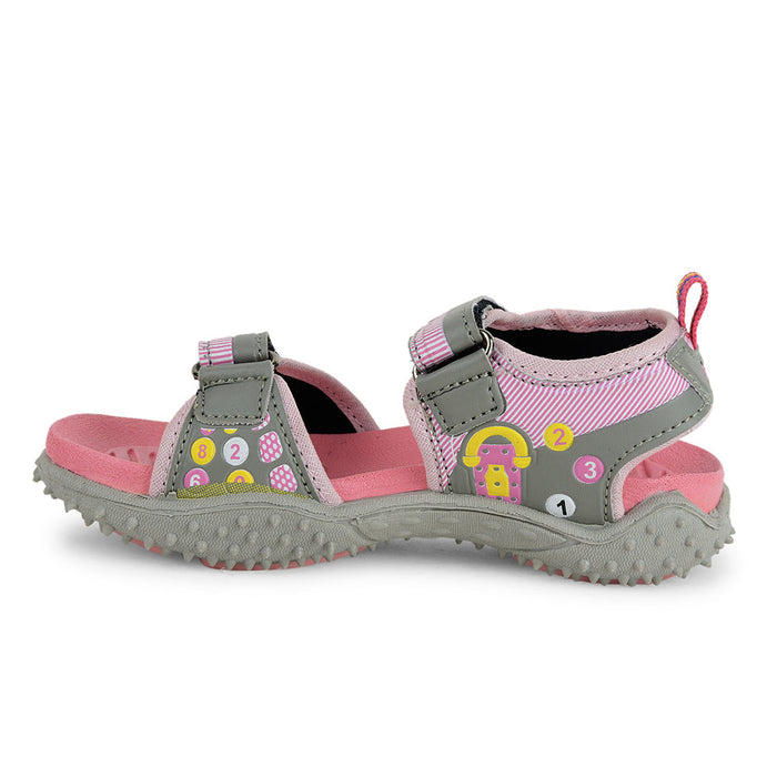 Lucy & Luke Pink Casual Sandal For Kids 874-34 By Liberty
