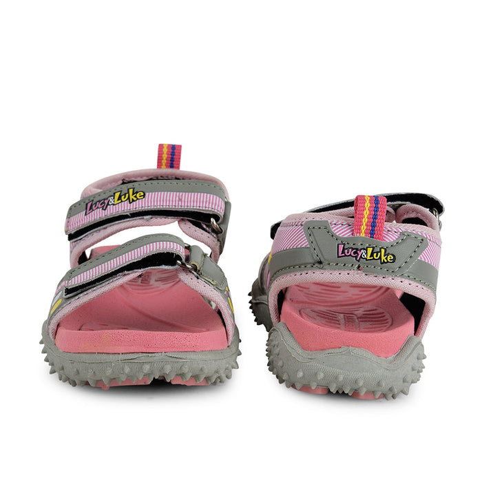 Lucy & Luke Pink Casual Sandal For Kids 874-34 By Liberty